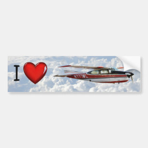 Cessna 210 N777WL Bumper Sticker
