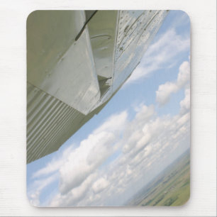 Cessna Aeroplane wing in sky mousepad