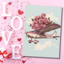 Cessna Airplane carries Flower Bouquet Photo Funny