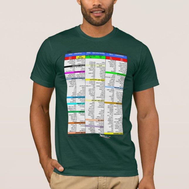 Cessna Checklist T-Shirt (Front)