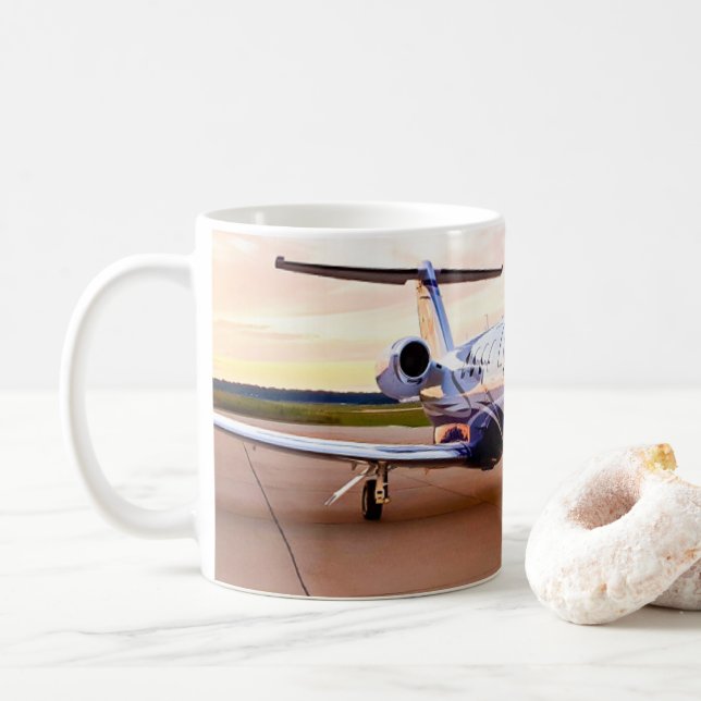 CESSNA CITATION M2 AIRPLANE MUG (With Donut)