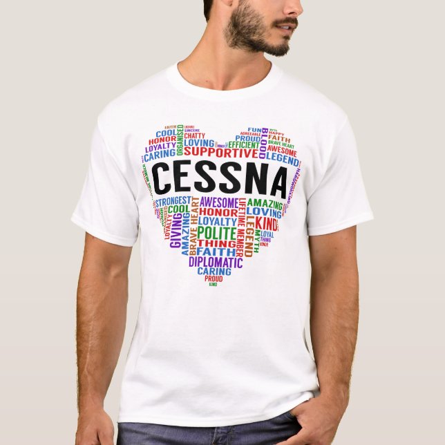 CESSNA Legend Heart T-Shirt (Front)