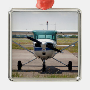 Cessna light aircraft metal tree decoration