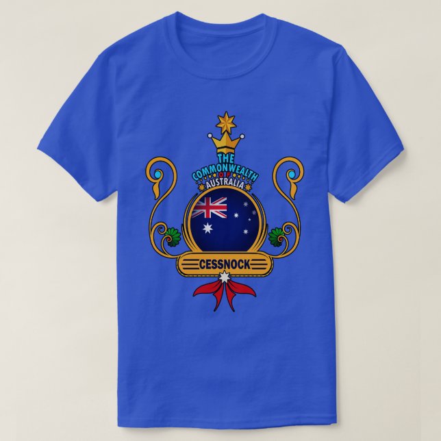 Cessnock city home Golden Australian Flag Souvenir T-Shirt