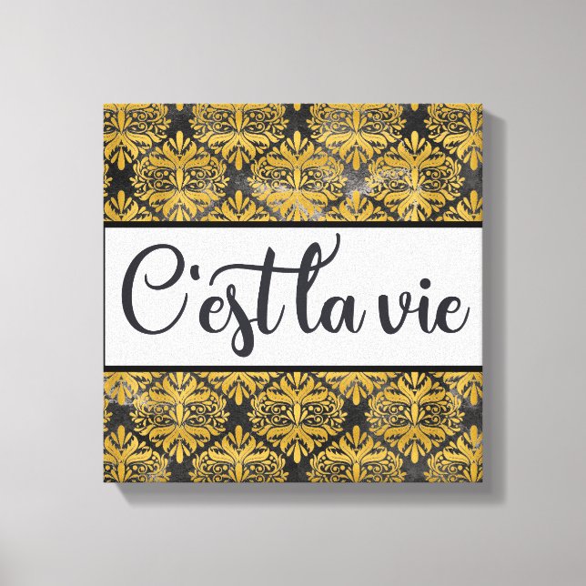 C'est La Vie Canvas Print (Front)