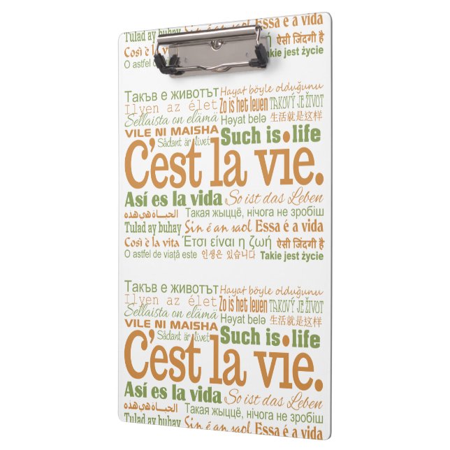 C'est La Vie clipboard (Left)
