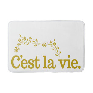 C'est La Vie custom colour bath mats