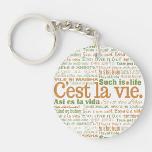 C'est La Vie custom key chain