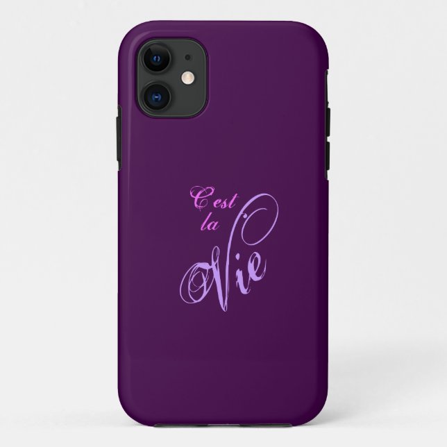 C'est la Vie iPhone Case (Back)