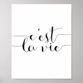 C'est La Vie Poster