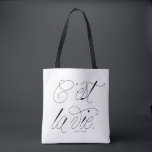 C'est La Vie Quote Chic Typography Custom Tote Bag<br><div class="desc">C'est La Vie! Modern and chic tote bag featuring chic script typography. Personalise by adding a name. This typography quote bag will be perfect as a gift.</div>