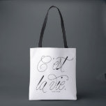 C'est La Vie Quote Chic Typography Custom Tote Bag<br><div class="desc">C'est La Vie! Modern and chic tote bag featuring chic script typography. Personalise by adding a name. This typography quote bag will be perfect as a gift.</div>