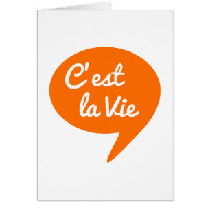 C'est la vie, "that's life" french word art, text
