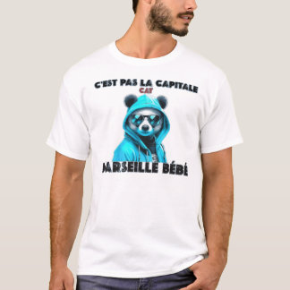 C'est pas la capitale c'est marseille bébé marseil T-Shirt
