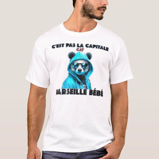 C'est pas la capitale c'est marseille bébé marseil T-Shirt (Front)