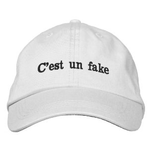 C'est Un Fake Embroidered Hat