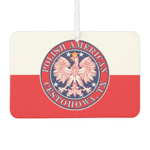 Cestohowa Texas Polish American Eagle Car Air Freshener
