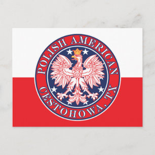 Cestohowa Texas Polish American Eagle Postcard