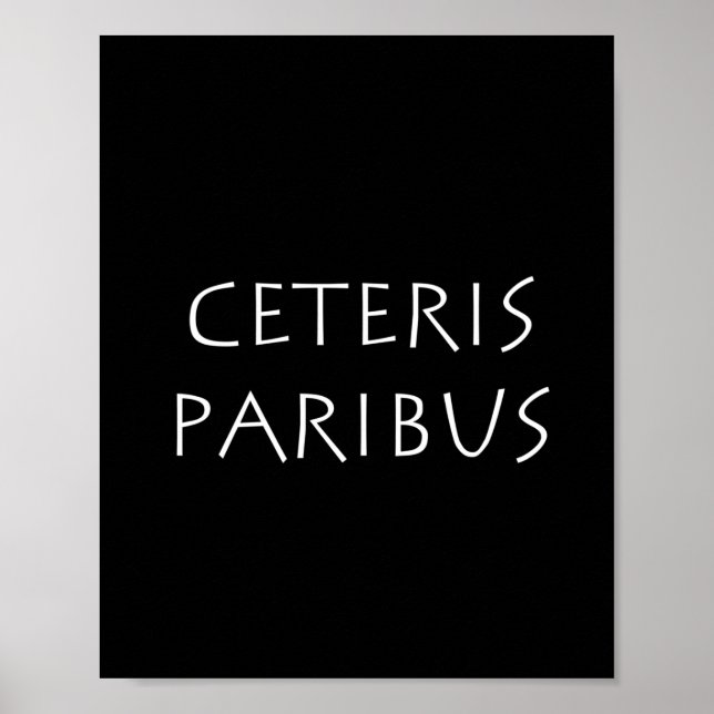 Ceteris paribus poster (Front)