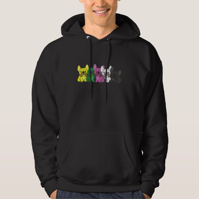 Ceterosexual Pride Lgbtq Dogs Ceterosexual French  Hoodie (Front)
