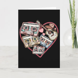 Cettes Western 90s Country Music Heart Valentine C Card
