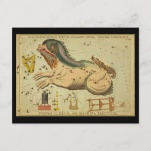 Cetus, Fornax Chemica, Machina Electrica, etcetera Postcard