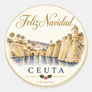 Ceuta Feliz Navidad Christmas Envelope Seal