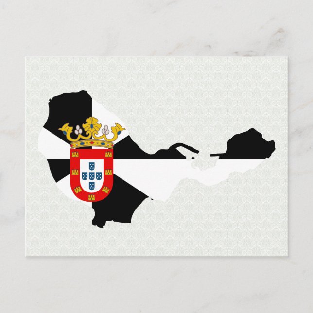 Ceuta Flag Map full size Postcard (Front)