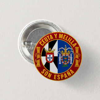 CEUTA Y MELILLA 3 CM ROUND BADGE