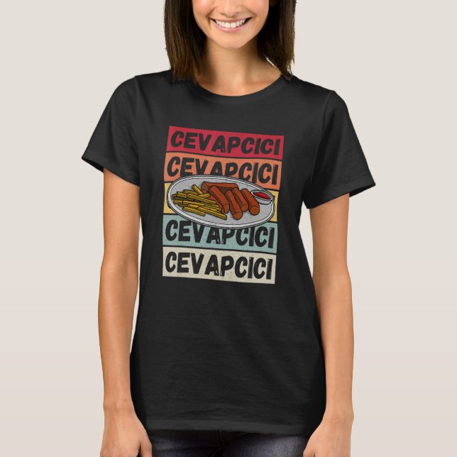 Cevapcici Kebab Balkan cuisine 12 T-Shirt (Front)