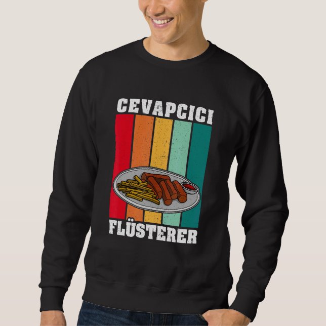 Cevapcici Kebab Balkan cuisine 14 Sweatshirt (Front)