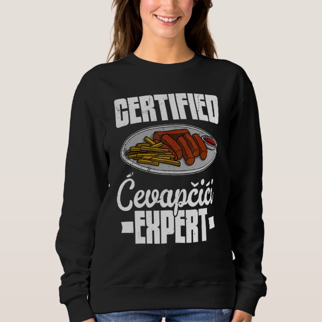 Cevapcici Kebab Balkan cuisine 16 Sweatshirt (Front)
