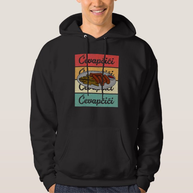 Cevapcici Kebab Balkan cuisine 17 Hoodie (Front)