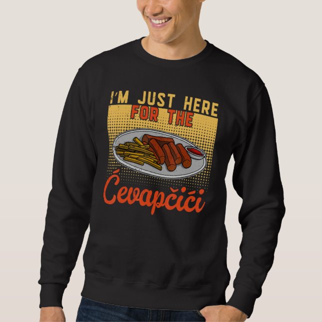 Cevapcici Kebab Balkan cuisine 47 Sweatshirt (Front)
