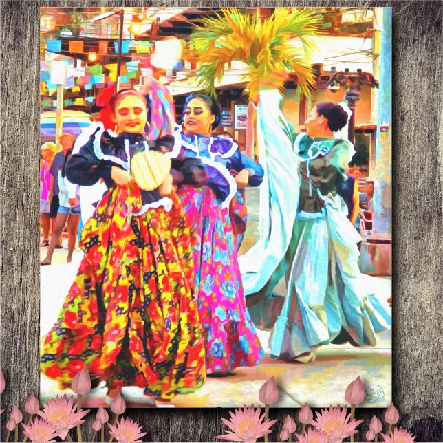 Ceviche Mexican Festival Dancers 2549 Art Canvas Print (Creator Uploaded)