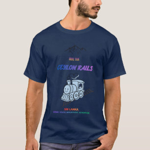 Ceylon Rails Sri Lanka Train Travel T-Shirt