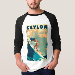 Ceylon Travel Poster T-Shirts New 