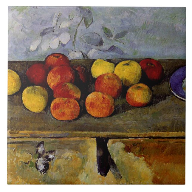 Cezanne - Apples and Biscuits Tile (Front)