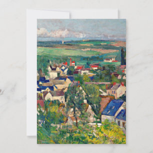 Cezanne - Auvers, Panoramic View Card