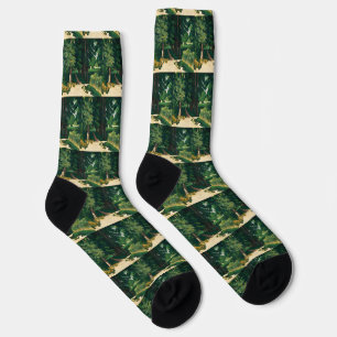 Cezanne Avenue at Jas de Bouffan Vintage Print Socks