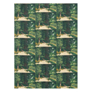 Cezanne Avenue at Jas de Bouffan Vintage Print Tablecloth