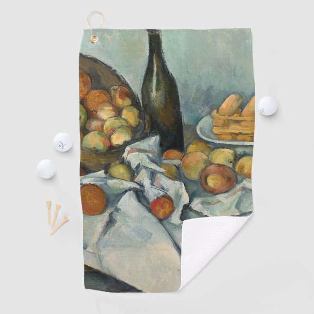 Cezanne Basket Apples Impressionism Art Golf Towel (InSitu)