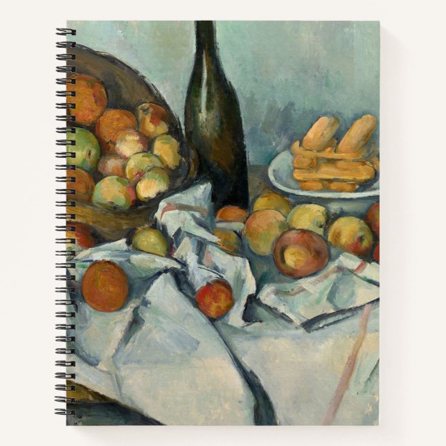 Cezanne Basket Apples Impressionism Art Notebook (Front)