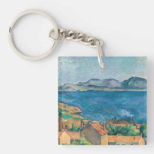 Cezanne - Bay of Marseille, Seen from L'Estaque Key Ring