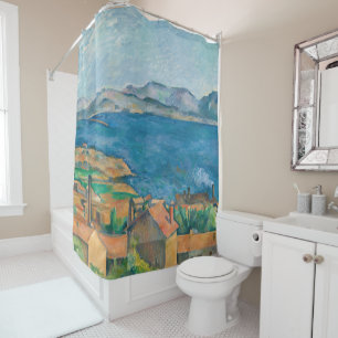 Cezanne - Bay of Marseille, Seen from L'Estaque Shower Curtain