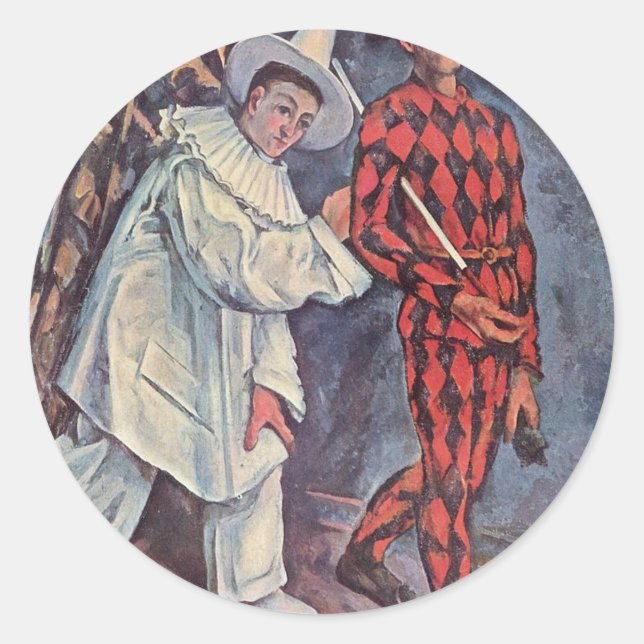 CEZANNE CLASSIC ROUND STICKER (Front)