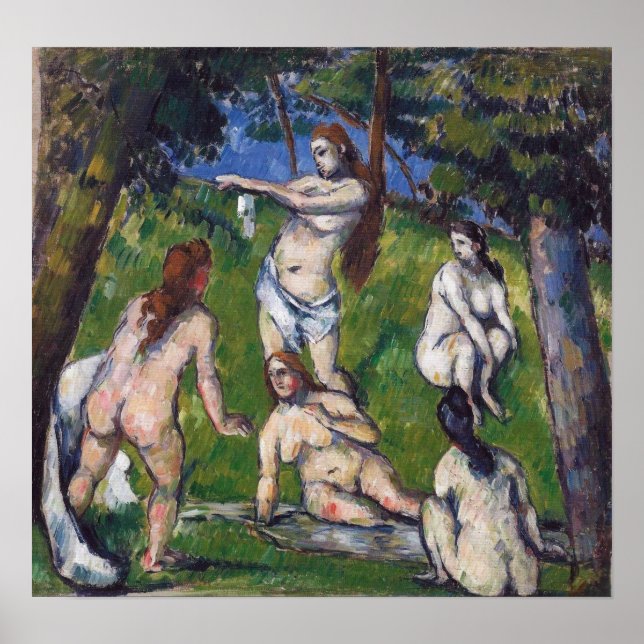 Cézanne - Five Bathers 1878 Poster (Front)