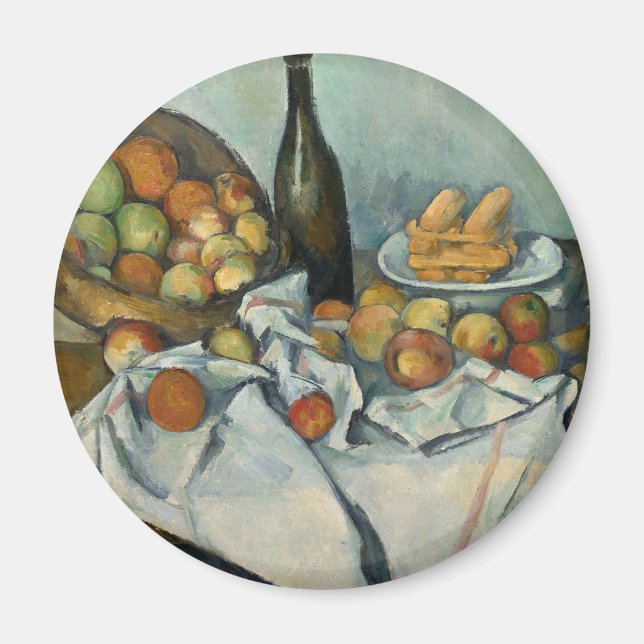 Cezanne Friut Apple Impressionist Painting Magnet (Front)