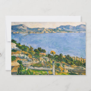Cezanne - Gulf of Marseille seen from L'Estaque Thank You Card