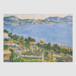 Cezanne - Gulf of Marseille seen from L'Estaque Tissue Paper